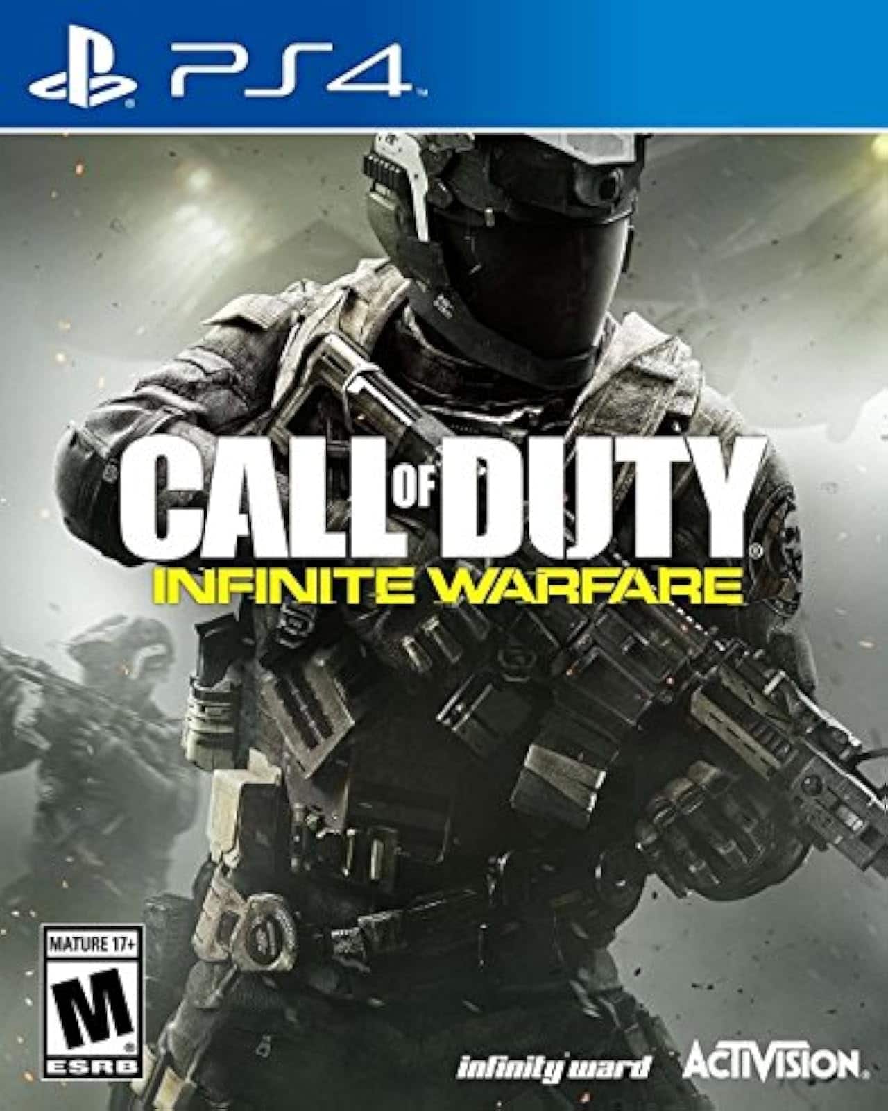 PS4  
CALL OF DUTY  
INFINITE WARFARE  

MATURE 17+  
ESRB  

infinity ward  
ACTIVISION
