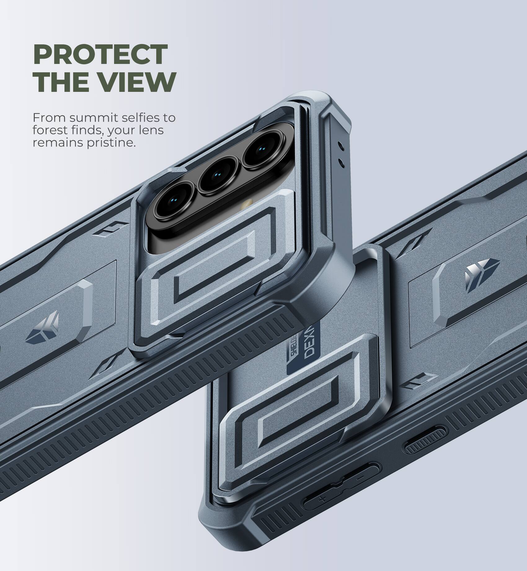 PROTECT THE VIEW  
From summit selfies to forest finds, your lens remains pristine.  
1215 DEX