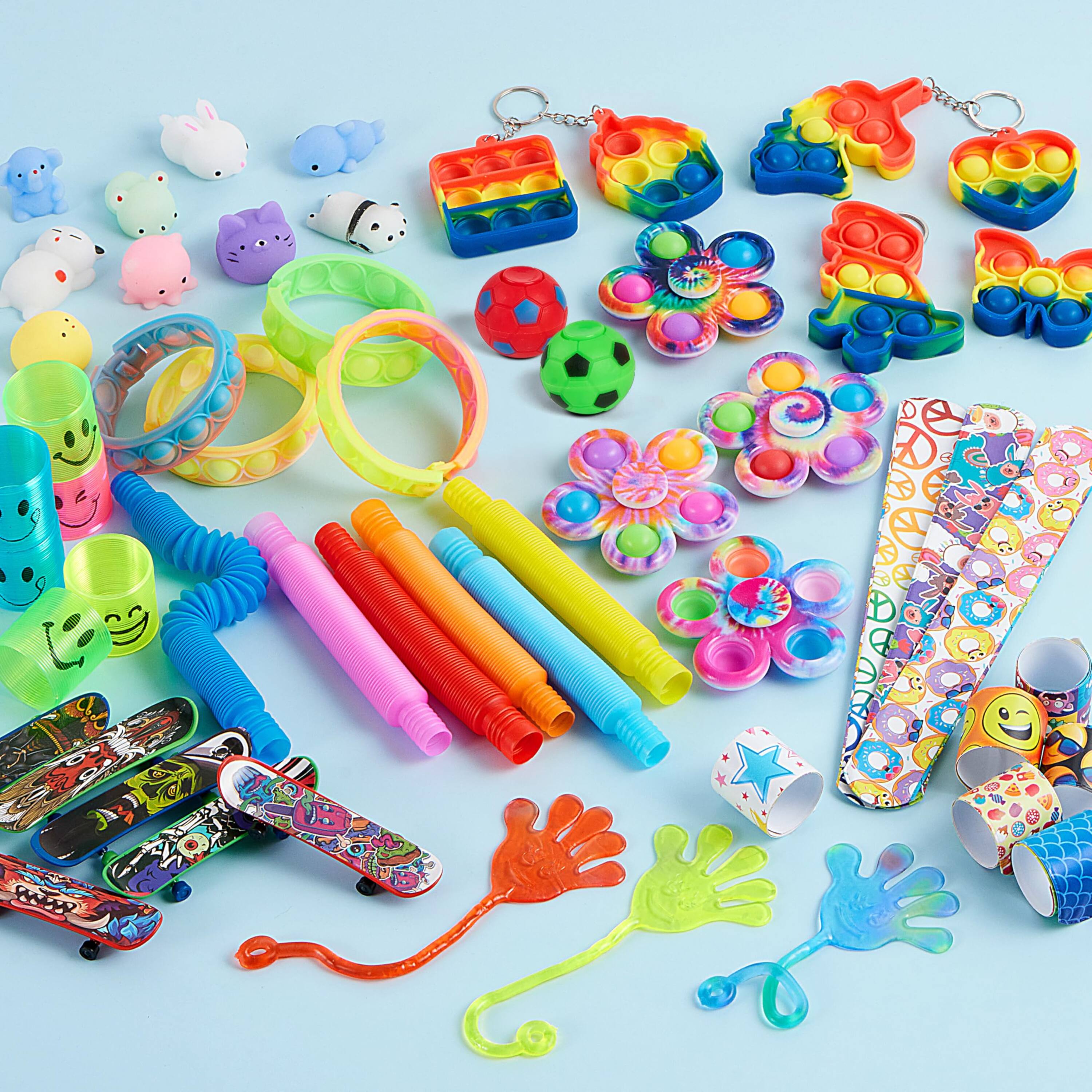 Alt View 1. Joyfy - 60 Pcs Party Favors, Popular Fidget Toys, Easter Birthday Goodie Bags Fillers for Kids Pinata Stuffers - colorful.