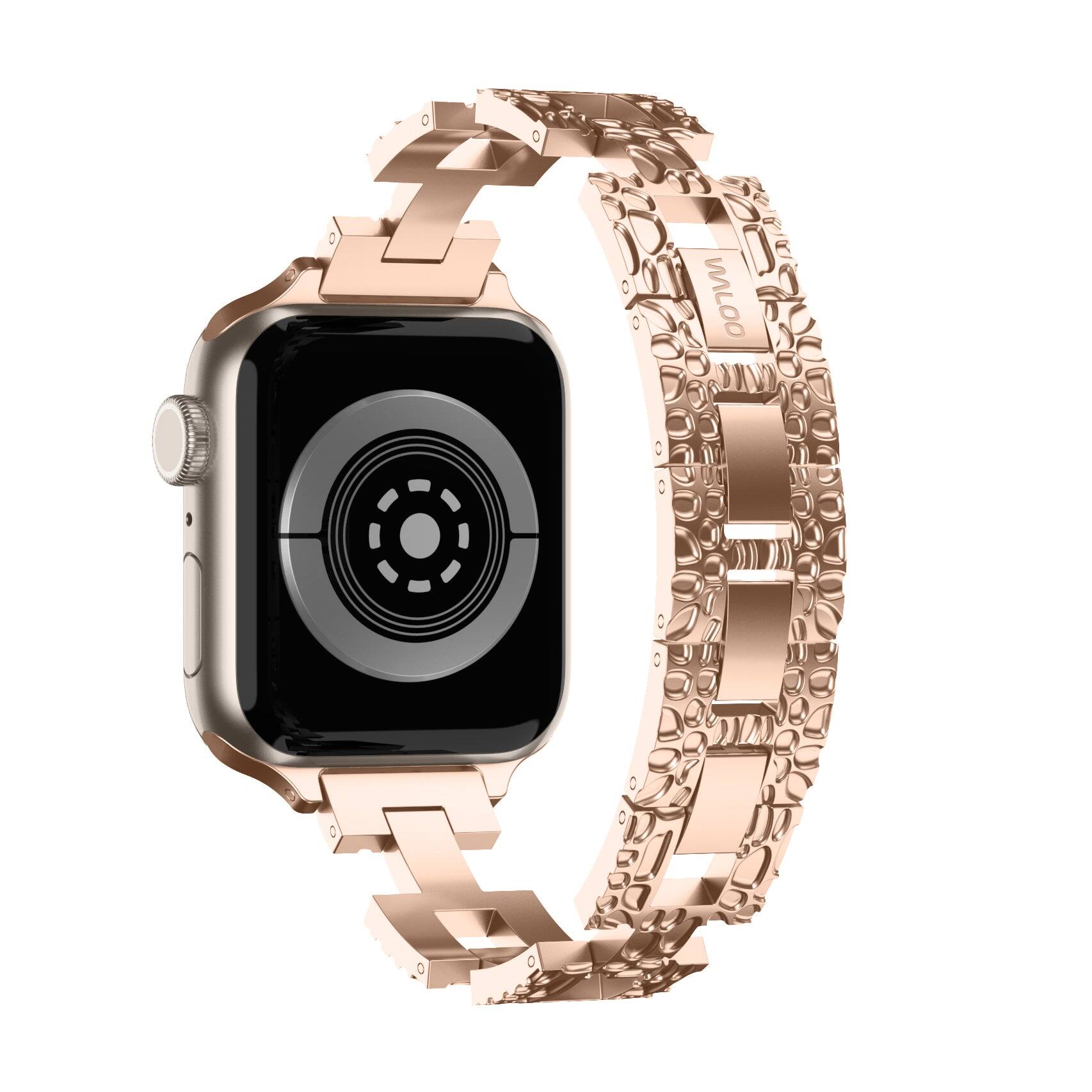 Back. Waloo - Waloo Pebble Styled Band For Apple Watch - Rose Gold.