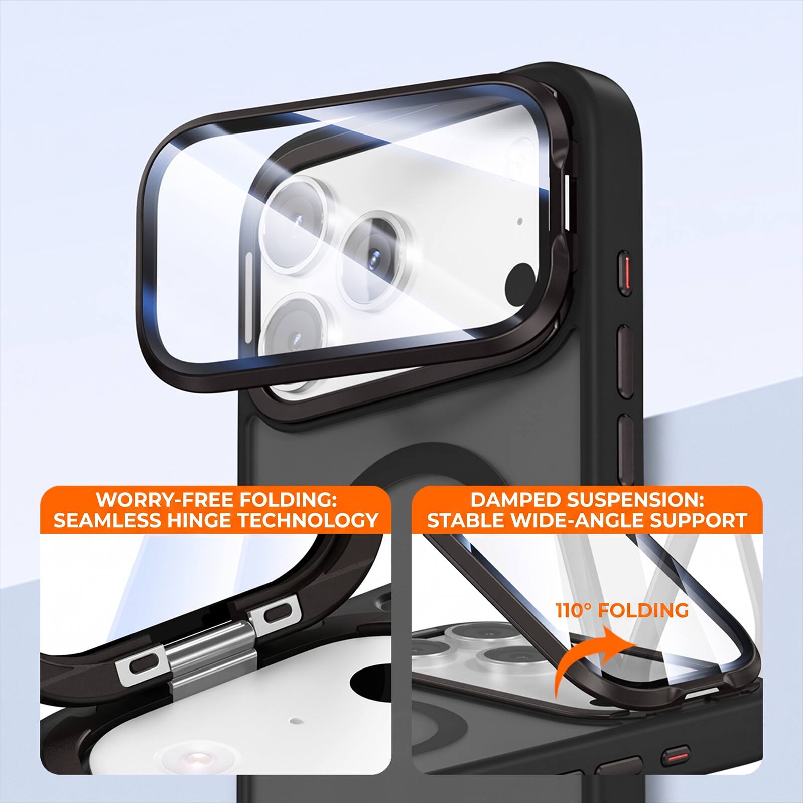 Dteck Magnetic Shockproof Case for Apple iPhone 18 Pro with Integrated ...