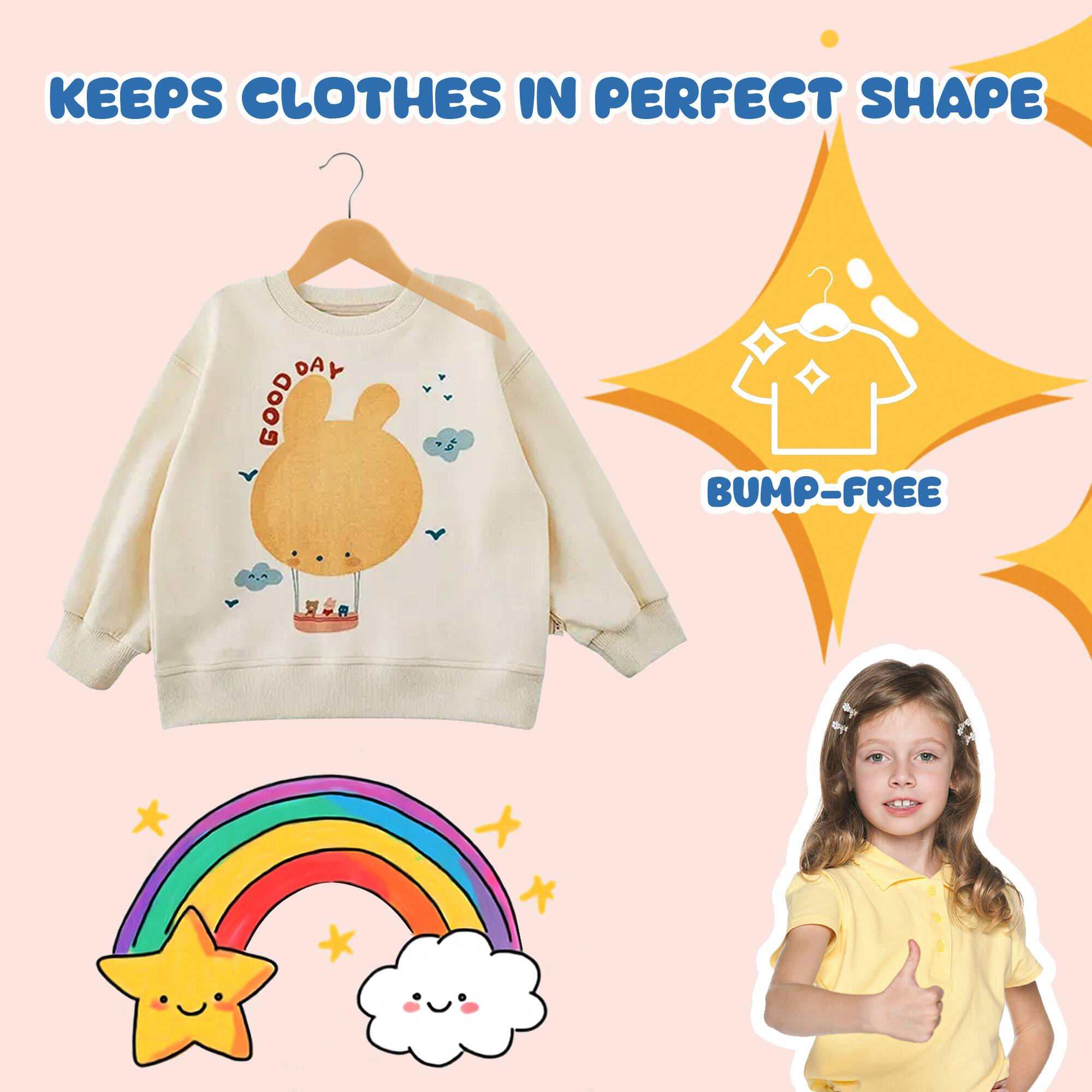 KEEPS CLOTHES IN PERFECT SHAPE  
BUMP-FREE