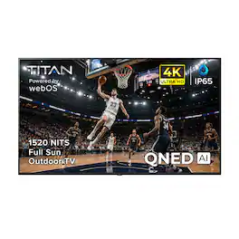 Titan - L300 Mini-LED QNED 86 Inch Full Sun Smart Outdoor TV, IP65 Weatherproof,4K HD Web AI OS,1520 Nits, Dolby Vision