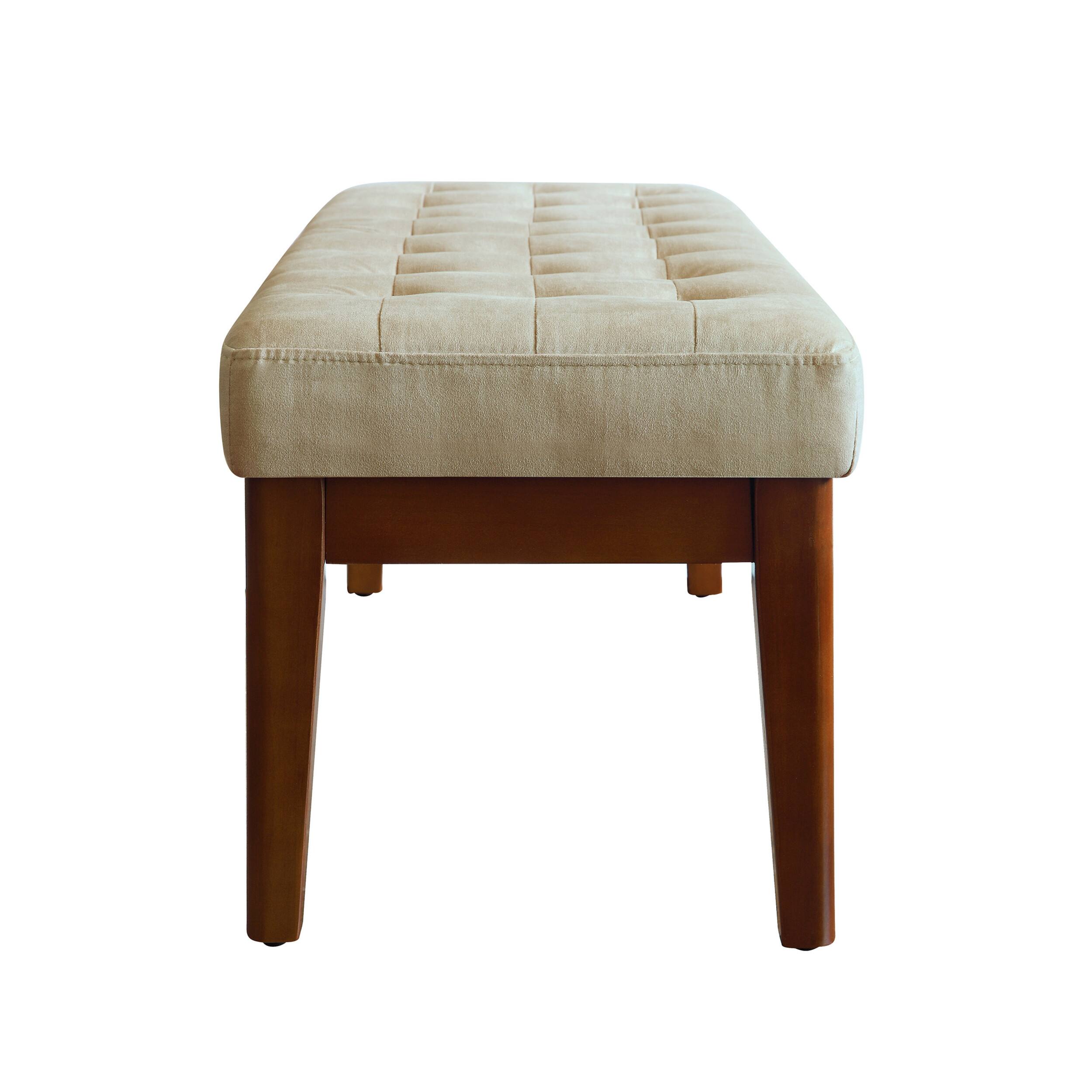Alt View 12. Elle Decor - Mid-Century Claire Bench - Truffle Gray.