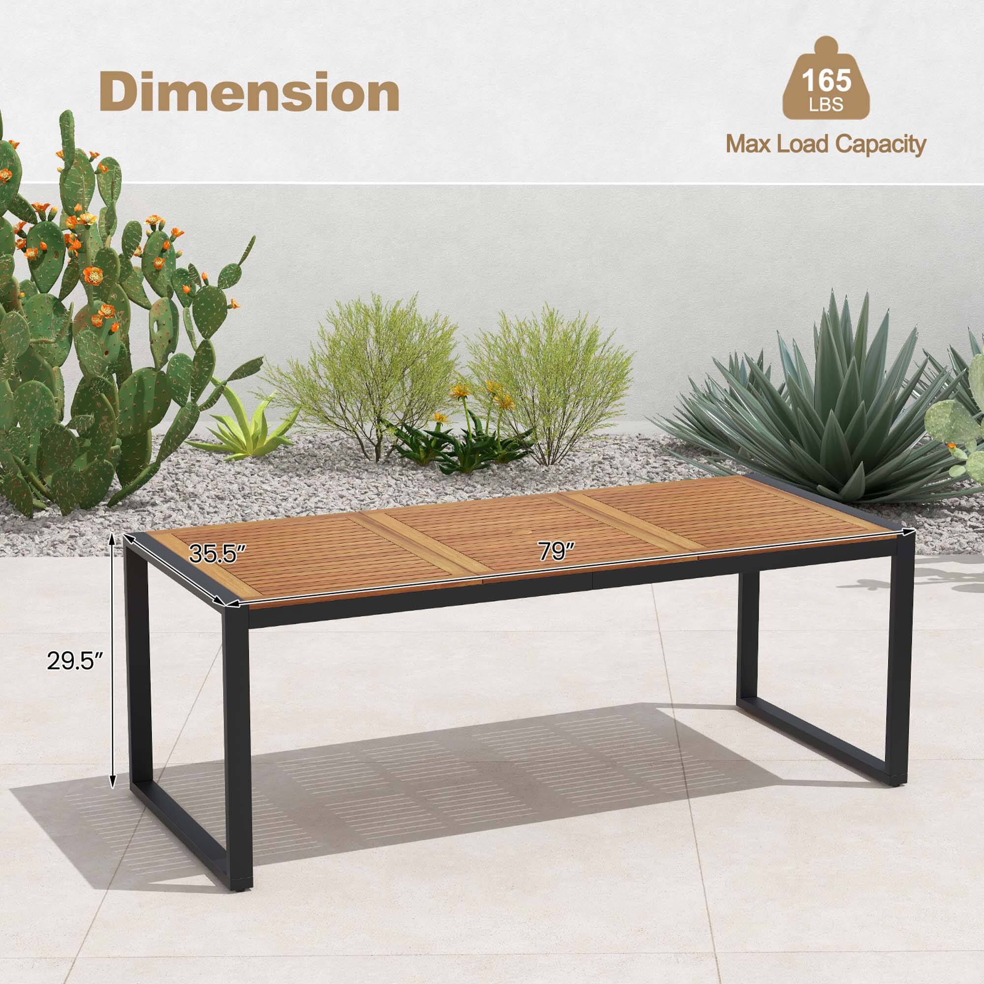 Dimension  
165 LBS Max Load Capacity  
35.5" x 79" x 29.5"
