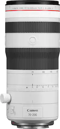 CANON LENS RF70-200mm F2.8 L IS USM Z 70 100 135 20 A 22 16 11 8 56 AF: MF 1 - FULL 100 2.5m- Canon 70-200mm f/2.8 L IS USM.