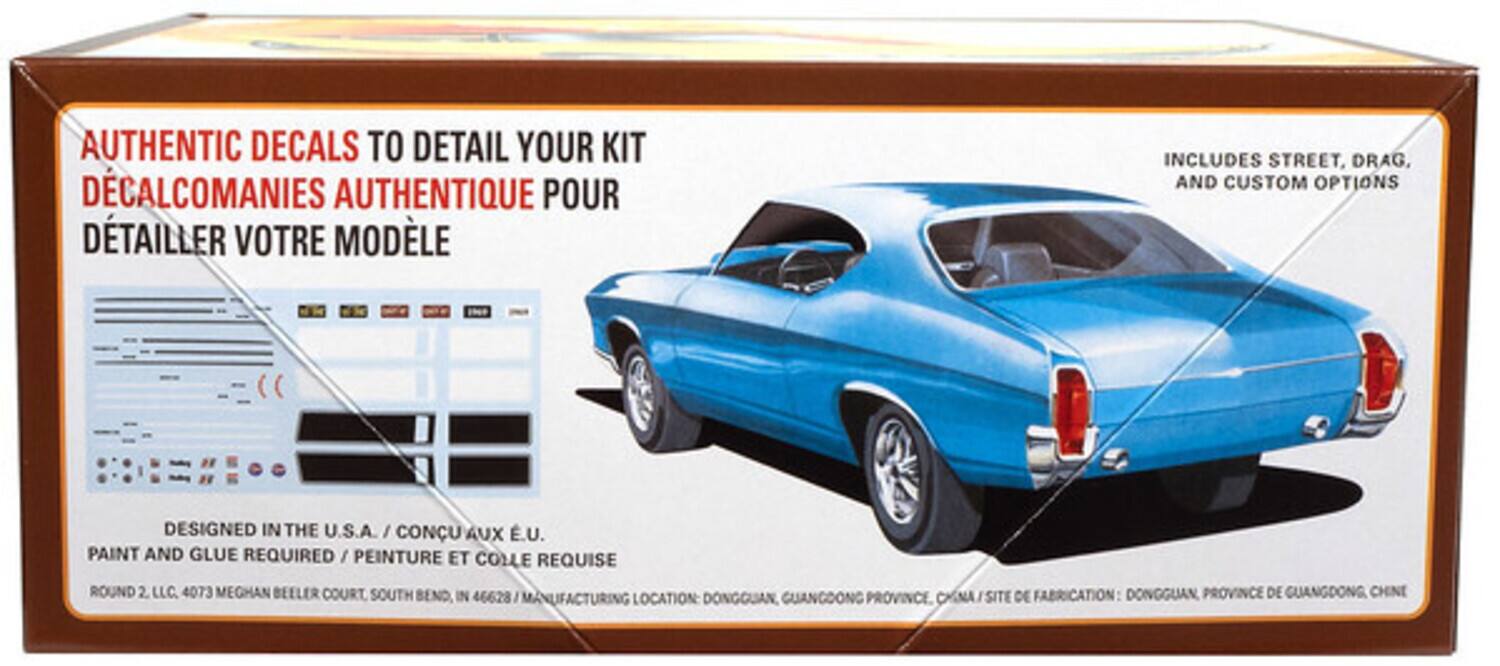 PopMarket AMT 1969 Chevy Chevelle SS 396 Hardtop 1/25 Scale Model Kit ...