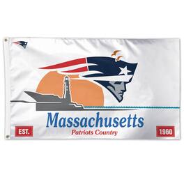 WinCraft - Massachusetts State License Plate One-Sided 3' x 5' Flag - Multicolor
