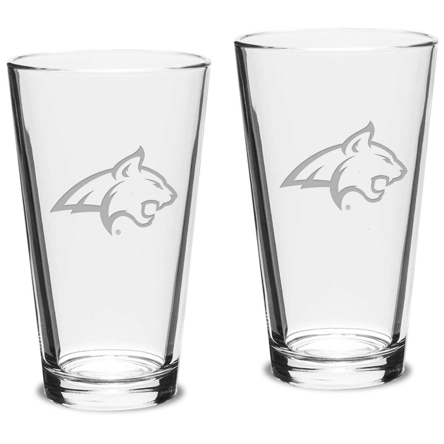 Jardine - Montana State Bobcats 16oz. 2-Piece Classic Pub Glass Set - Multicolor