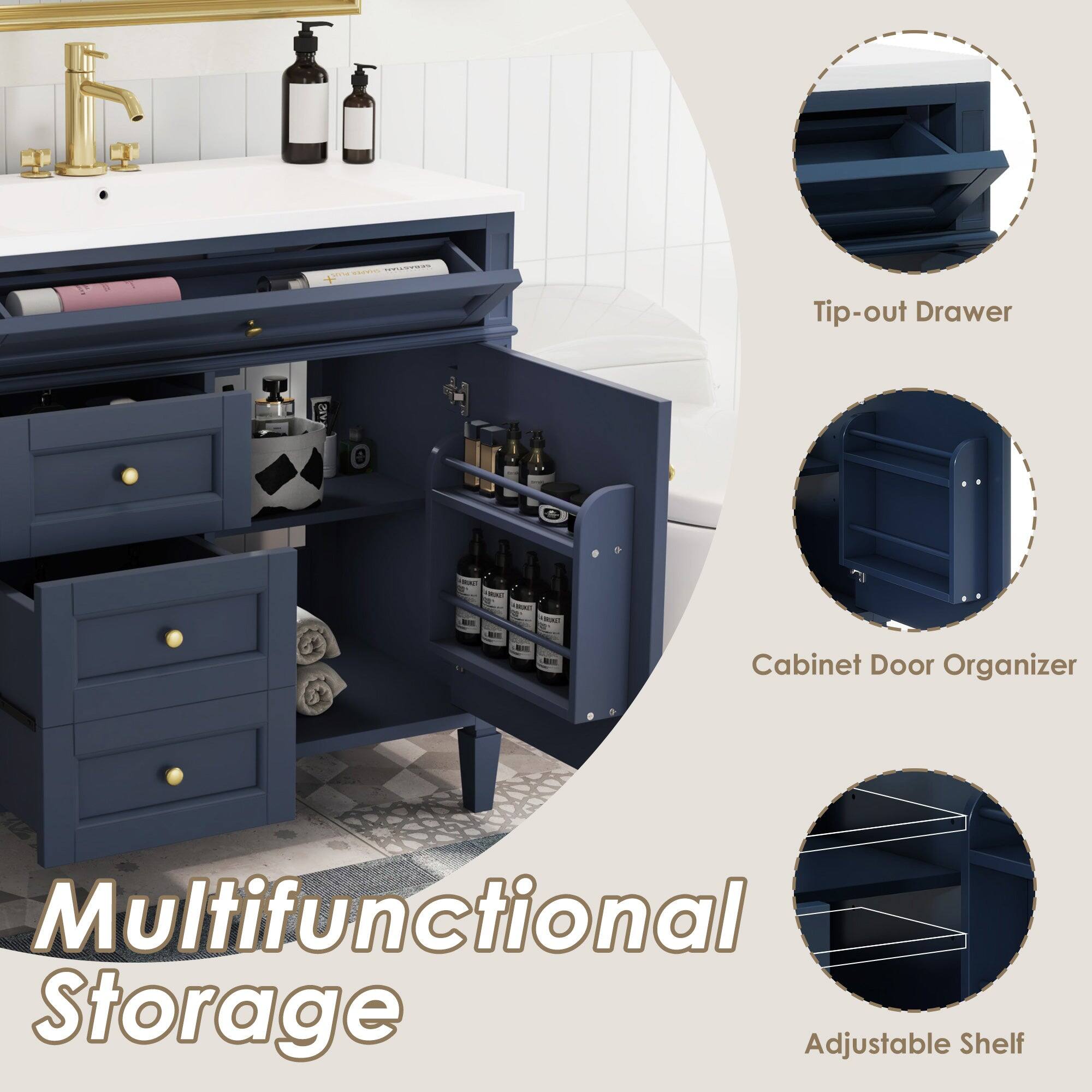 OC. CE C Tip-out Drawer - 1m 1 a Cabinet Door Organizer Multifunctional Storage Adjustable Shelf