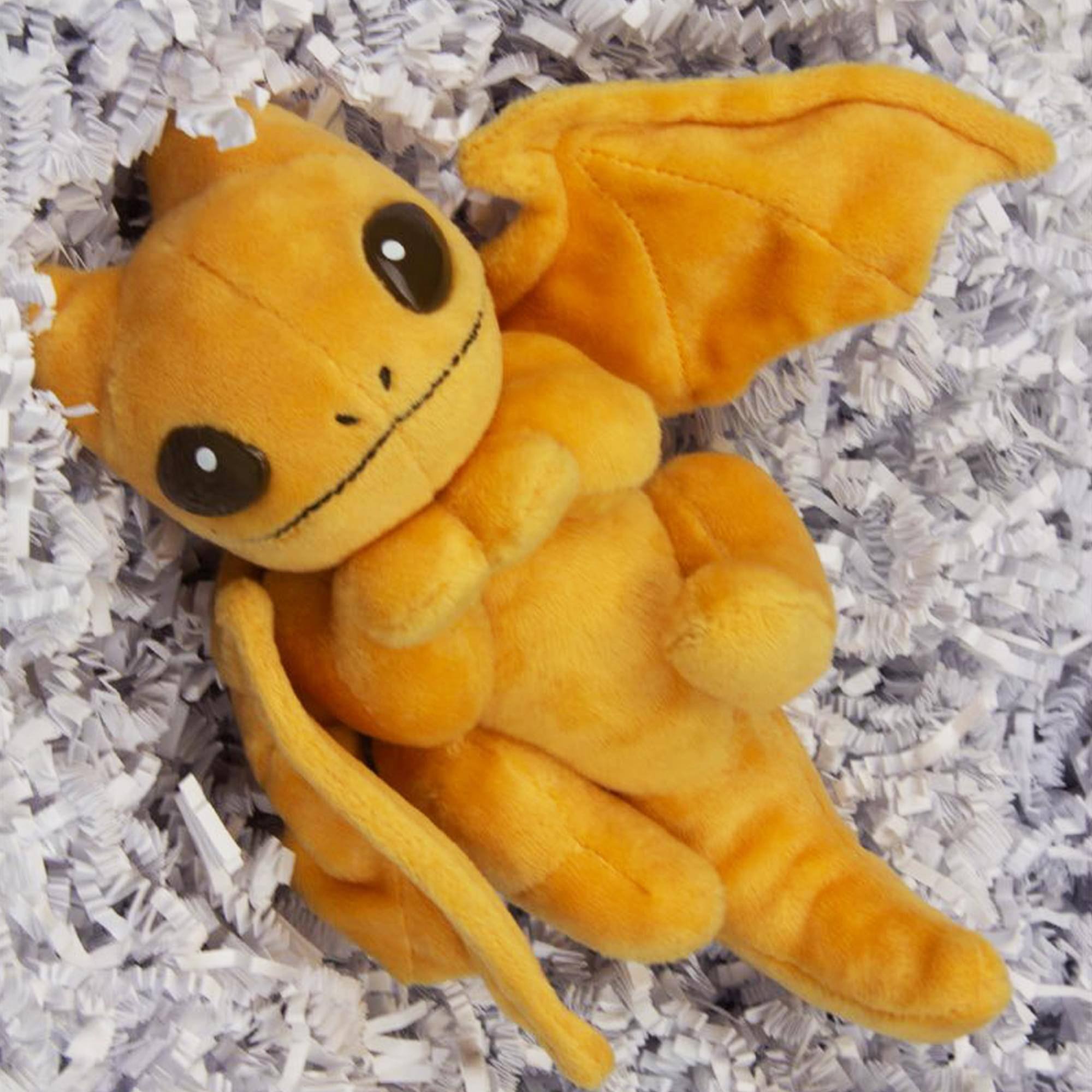 Alt View 10. Toynami - Little Embers 7 Inch Plush w/ Moveable Limbs & Magnetic Hands | Sparks (Orange) - Orange.