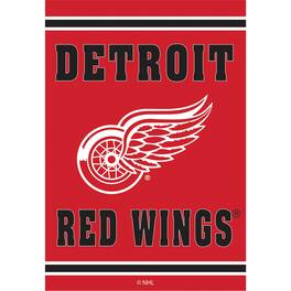 Evergreen Enterprises - Detroit Red Wings 28" x 44" Double-Sided Embossed Suede House Flag - Multicolor