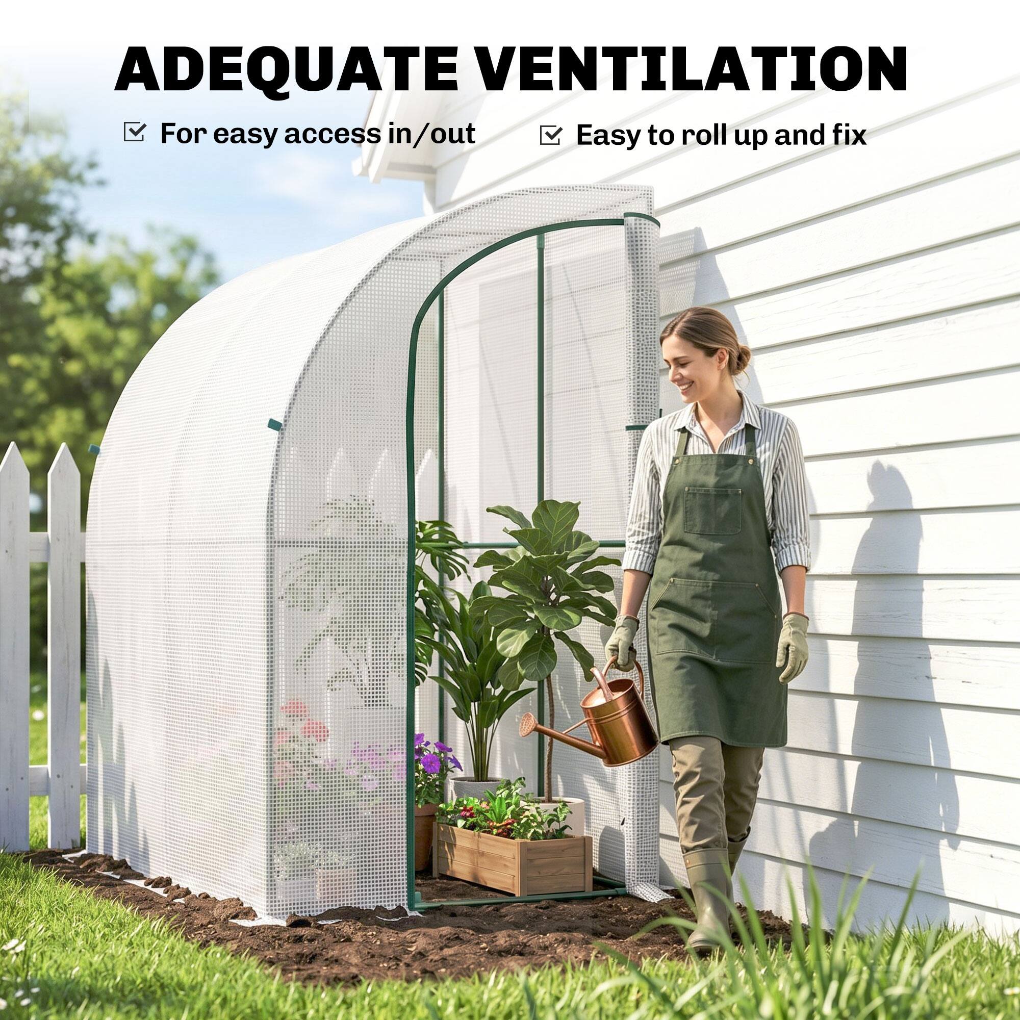 ADEQUATE VENTILATION

- For easy access in/out
- Easy to roll up and fix