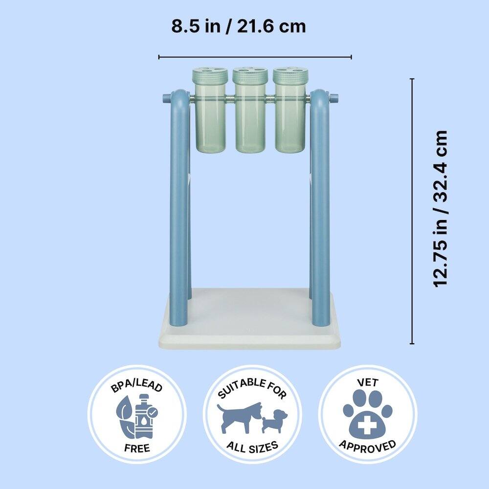 8.5 in / 21.6 cm  
32.4 in / 12.75 in  
BPA/LEAD FREE  
SUITABLE FOR ALL SIZES  
VET APPROVED