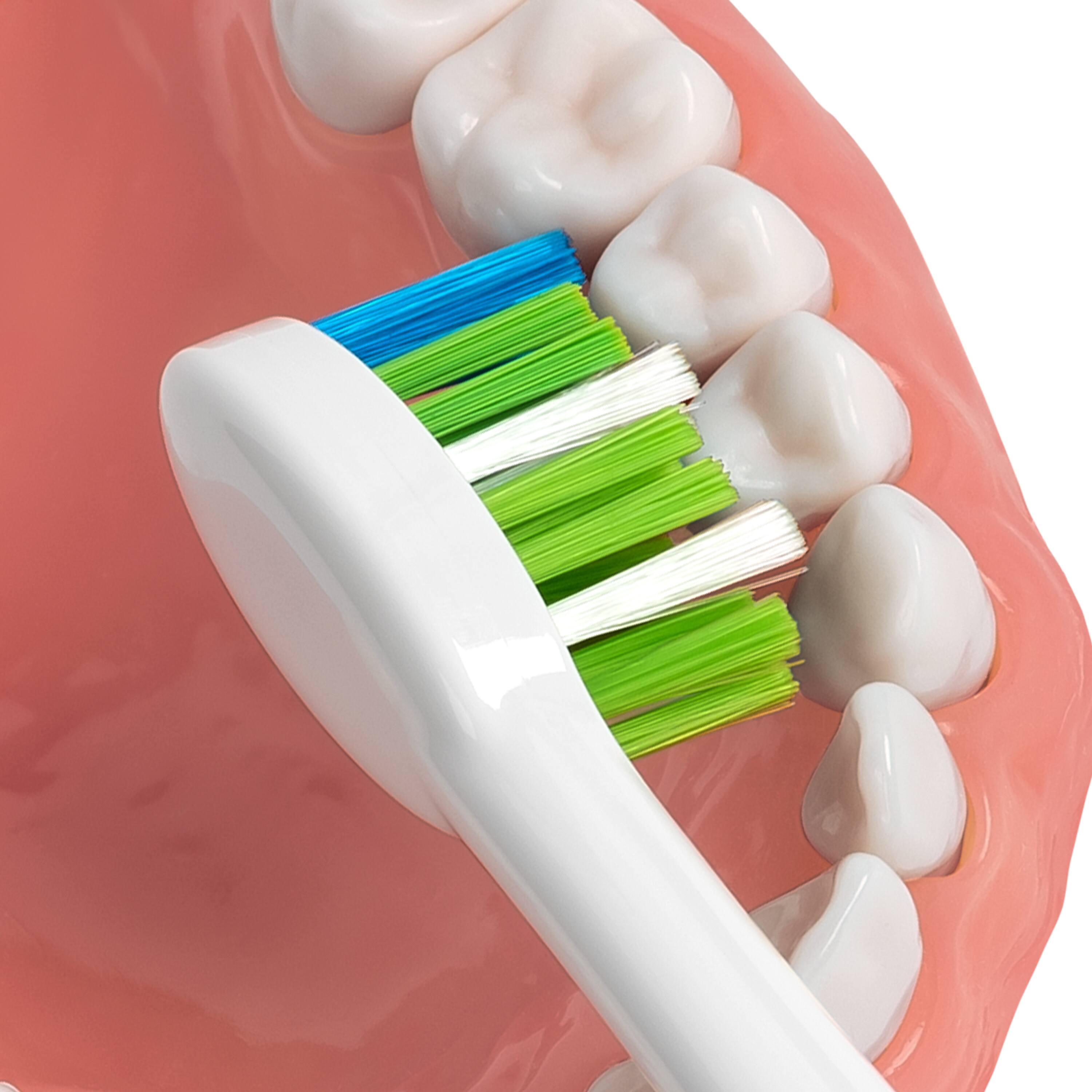 Back. Waterpik - Genuine Sensonic Replacement Contour Toothbrush Heads - White.