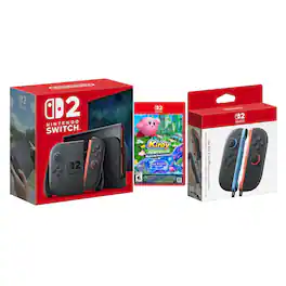 Switch 2 Console with Kirby and the Forgotten Land and Extra Joy-Cons Bundle - Nintendo Switch 2