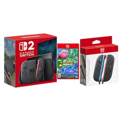 Switch 2 Console with Kirby and the Forgotten Land and Extra Joy Switch 2 Console with Kirby and the Forgotten Land and Extra Joy