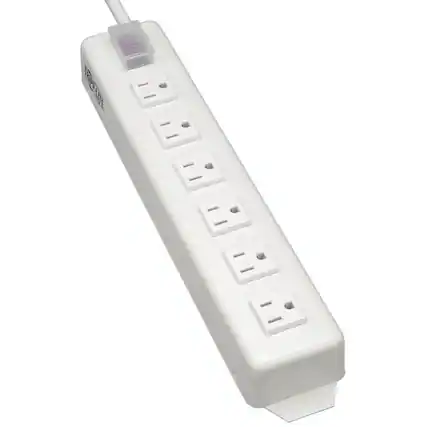 Front. Tripp Lite - Eaton Tripp Lite Series Power It! Power Strip with 6 Right-Angle Outlets, 15 ft. (4.57 m) Cord, Transparent Switch Cover - Unknown.