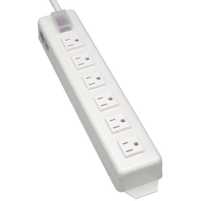 Front. Tripp Lite - Eaton Tripp Lite Series Power It! Power Strip with 6 Right-Angle Outlets, 15 ft. (4.57 m) Cord, Transparent Switch Cover - Unknown.