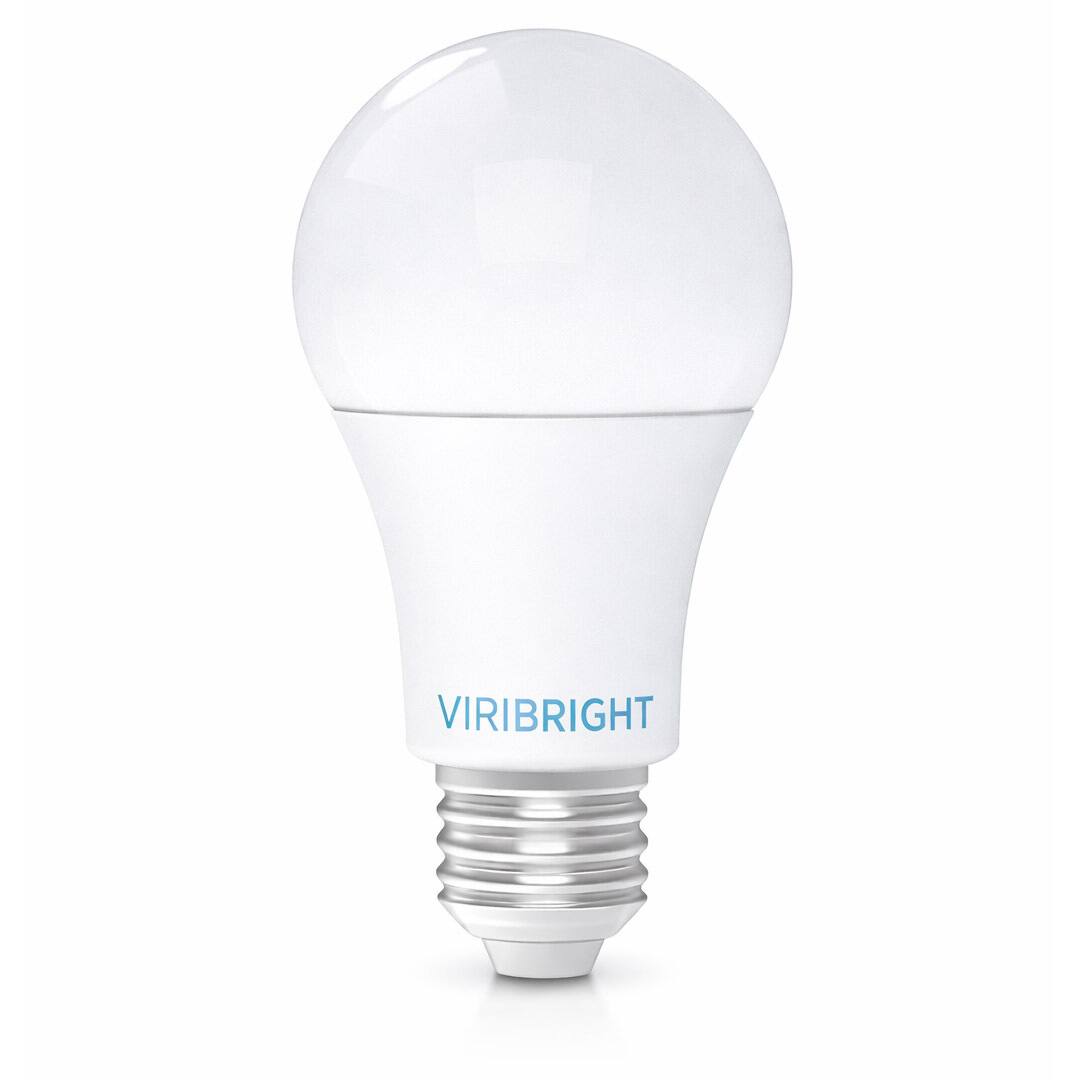 Angle. VIRIBRIGHT - A19 LED Bulb, E26, Screw Base, Economy, 8.5W, 60W Equivalent, Non-Dimmable, Cool White 4000K (4 Pack) - Cool White 4000K.