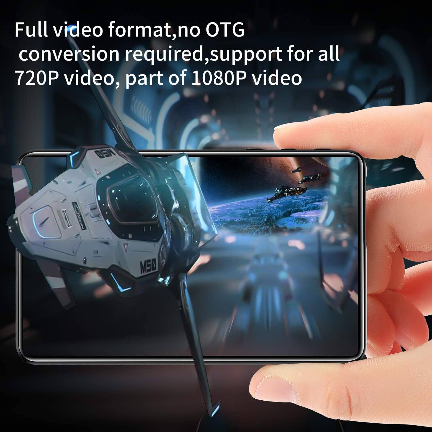 Full video format, no OTG conversion required, support for all 720P video, part of 1080P video