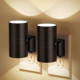 FINEAK - Night Lights Plug into Wall 2 Pack - Black