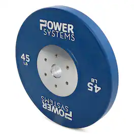 Power Systems - 45 lb Rubber Training Bumper Plate – - Blue