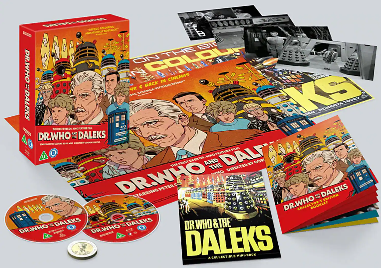 Front. Dr Who and the Daleks (Deluxe Limited Edition) (Steelbook)   - 4K Blu-Ray.