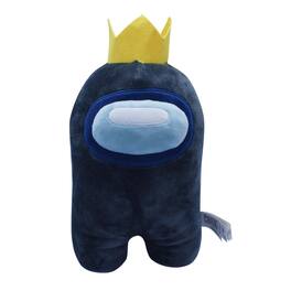 Just Toys LLC - Among Us 7 Inch Plush | Crewmate w/ Crown - Black