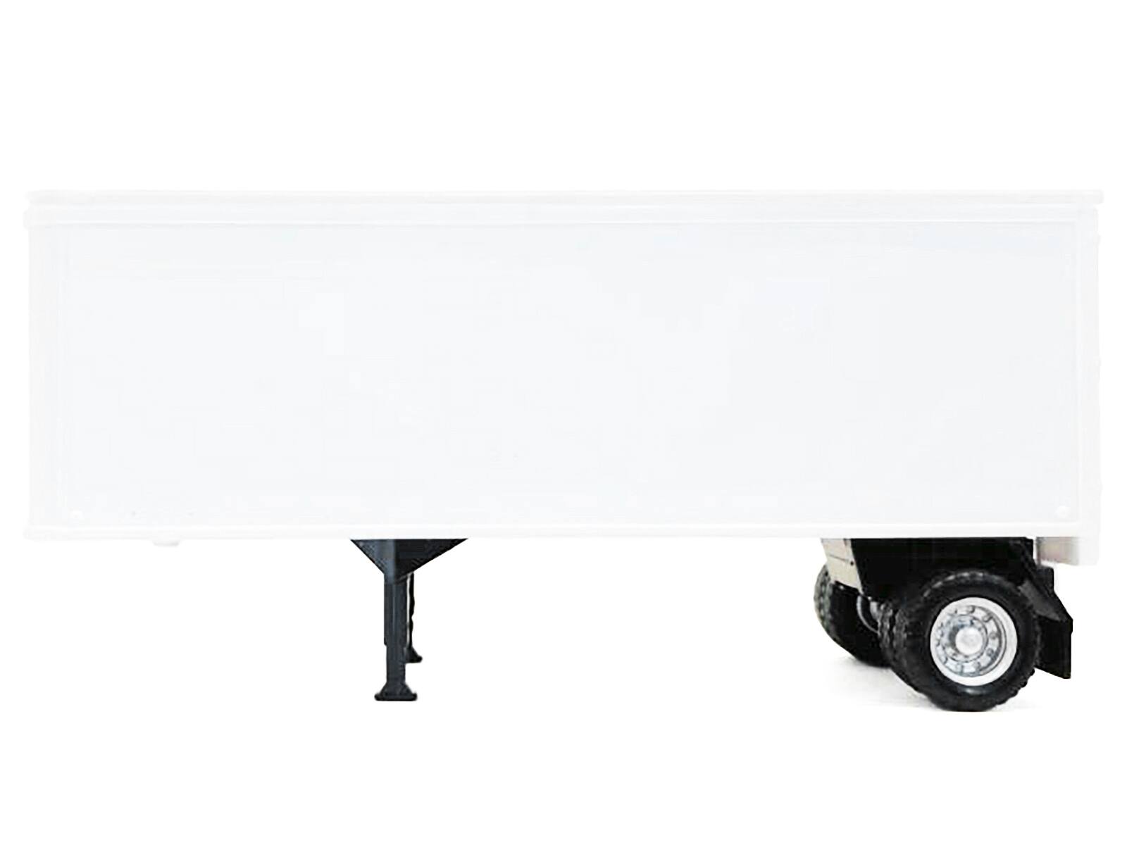 Angle. Promotex - 27ft Single-Axle Trailer (No Converter Dolly) White 1/87 (HO) Plastic Model by Promotex - White.