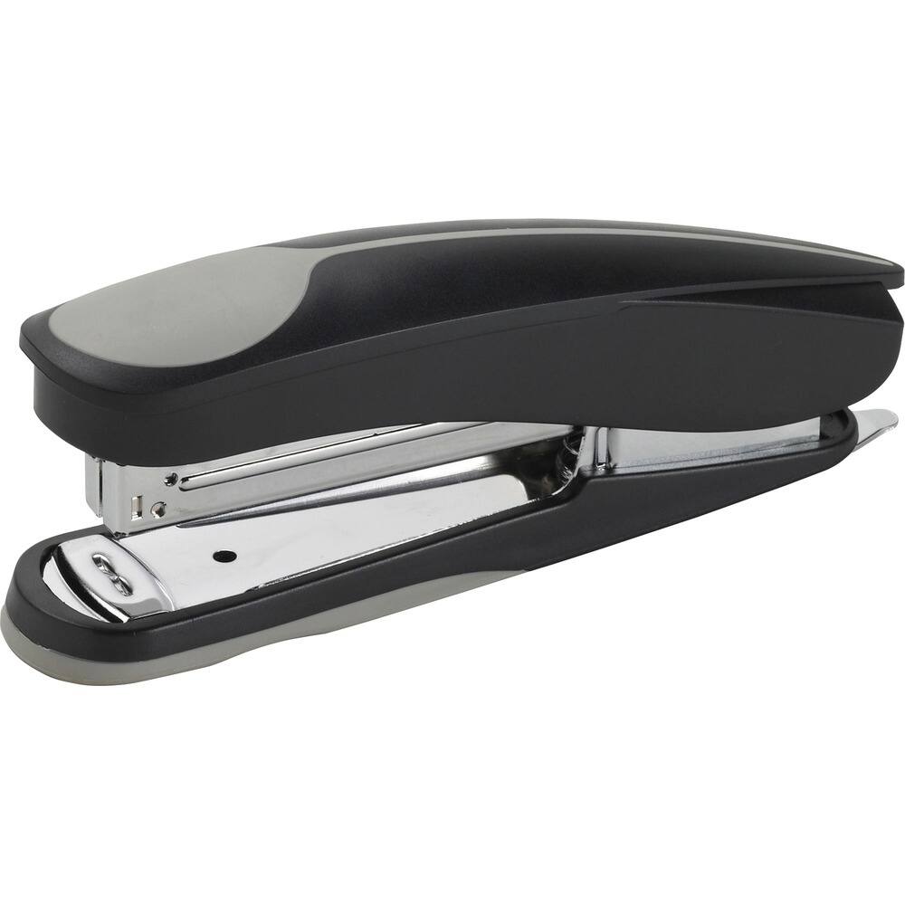 Front. Business Source - Business Source Dual Shot Full-strip Stapler - Holds Upto 210 Staple - Full Strip - Black - Plastic.