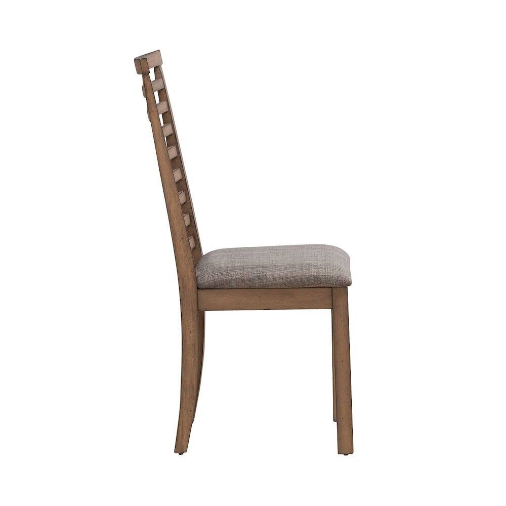 Alt View 1. Liberty Furniture Industries - Brook Bay Upholstered Ladder Back Side Dining Chair - Set of 2 - Sandstone - Beige.