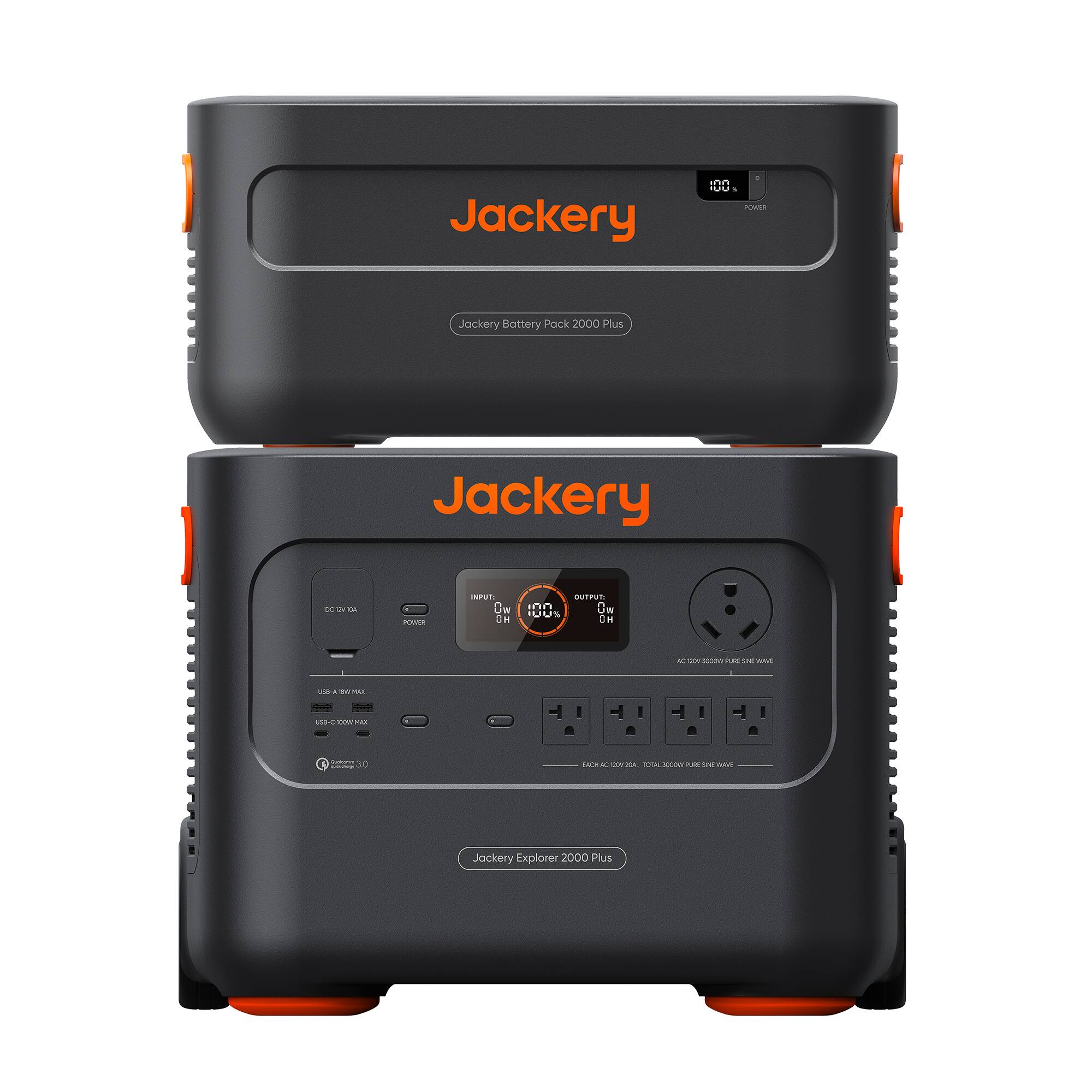 Jackery 100 - Jackery Battery Pack 2000 Plus  
Jackery Explorer 2000 Plus