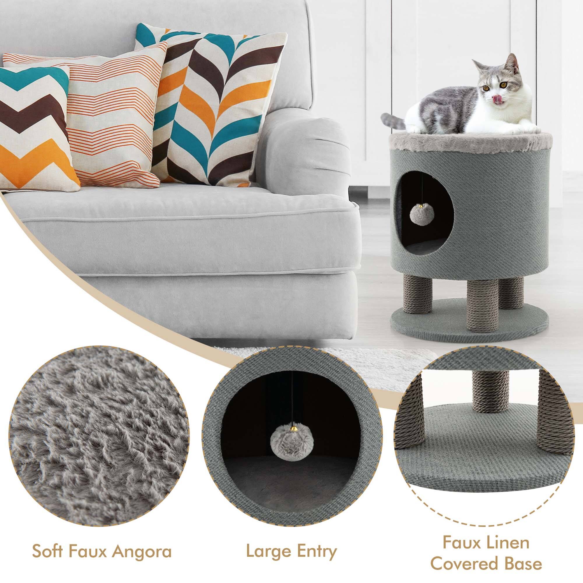 Soft Faux Angora  
Large Entry  
Faux Linen Covered Base