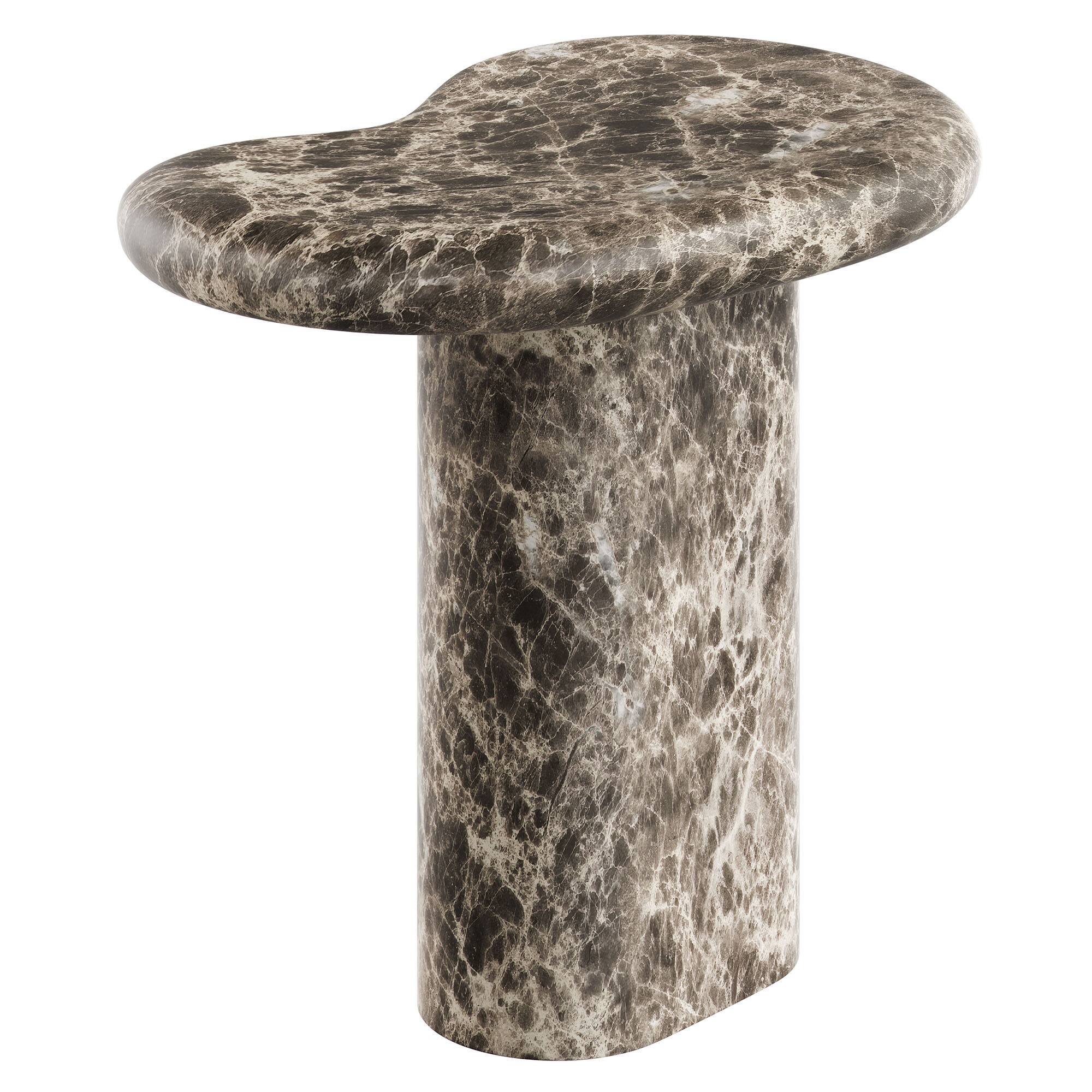 Alt View 5. Modway - Elowen Outdoor Patio Side Table by Modway - Dark Emperador Marble.