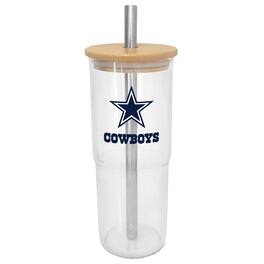 Logo Brands - Dallas Cowboys 24oz. Glass Tumbler - Multicolor