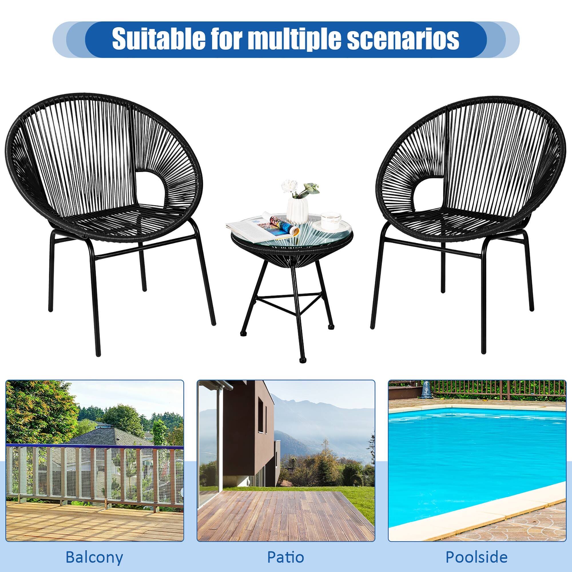Suitable for multiple scenarios

Balcony  
Patio  
Poolside
