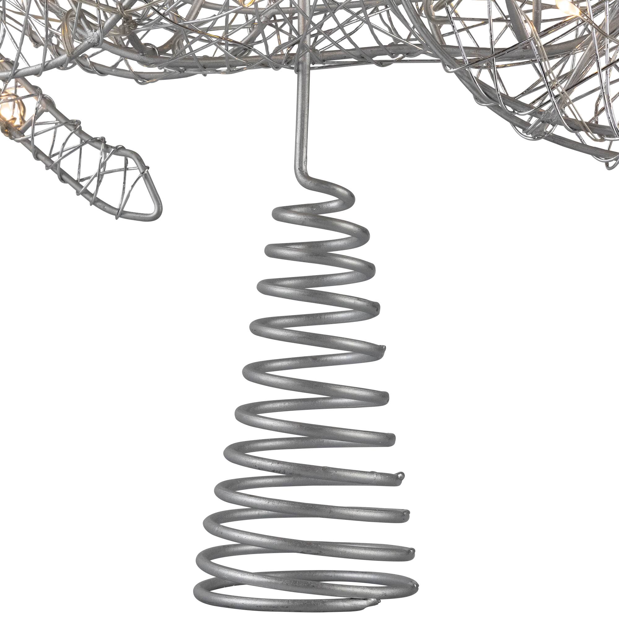 Alt View 6. Northlight - LED Lighted Reindeer Christmas Tree Topper - 13"  - Silver - Warm White Lights - Silver.