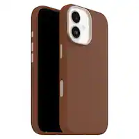 OtterBox - Symmetry Cactus Leather Series Soft Shell for Apple iPhone 17 - Brown - Front_Zoom
