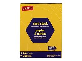 Staples - Brights 65 lb. Cardstock Paper, 8.5" x 11", 250 Sheets/Pack - Bright Yellow