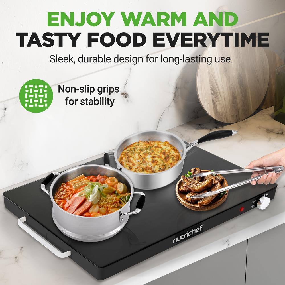 ENJOY WARM AND TASTY FOOD EVERYTIME

Sleek, durable design for long-lasting use.

Non-slip grips for stability

nutrichef