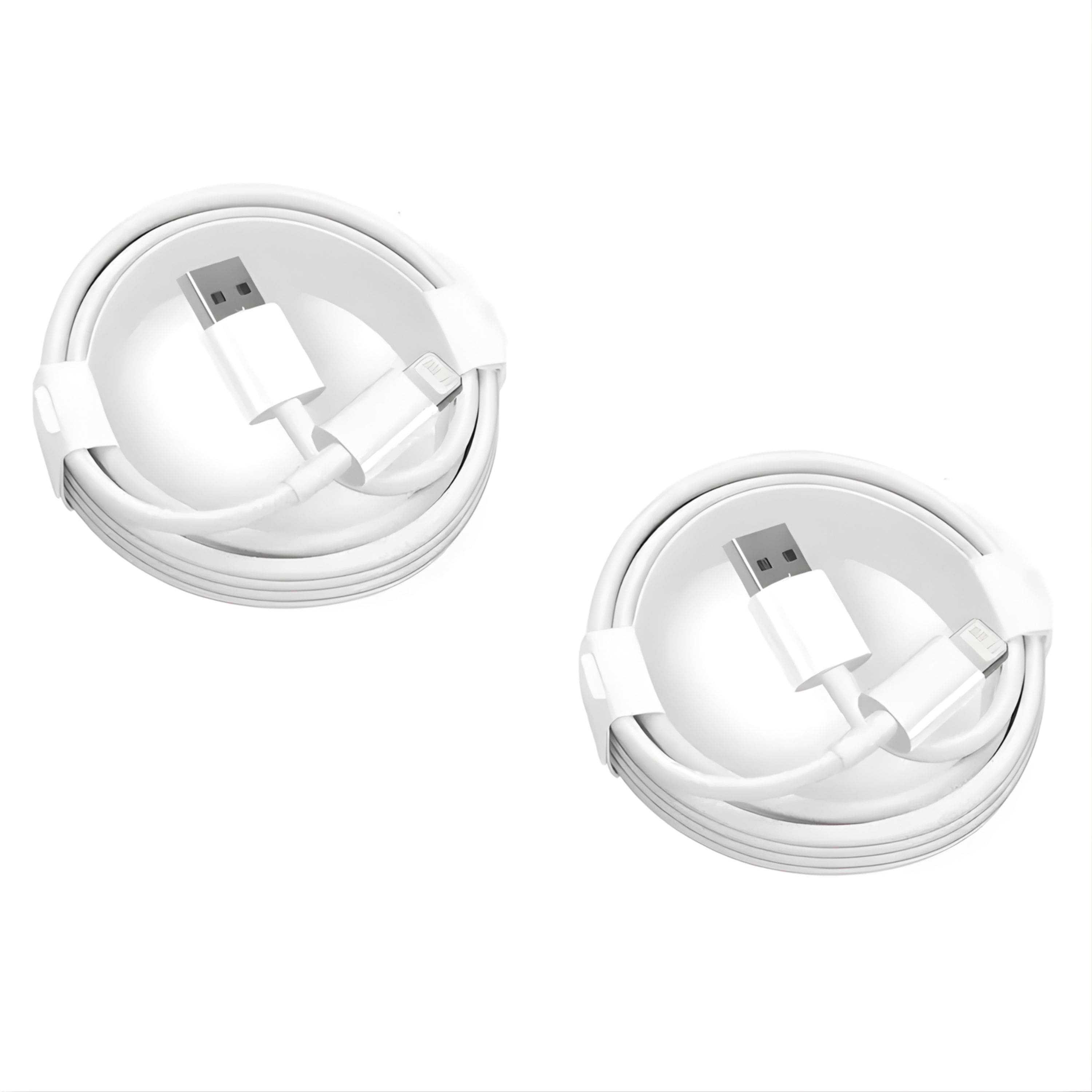 Kitcheniva - 2 Pack iPhone USB Charging Cable 6ft Fast Charge and Data Sync Cable Set - White