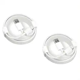 Kitcheniva - 2 Pack iPhone USB Charging Cable 3ft Fast Charge and Data Sync Cable Set - White