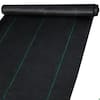 Front. VEVOR - Weed Control Fabric 6ft x 300ft - Geo Textile Fabric Heavy Duty - Woven Ground Cover for Commercial Greenhouse, Yard - Black.