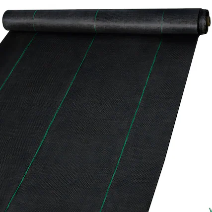 Front. VEVOR - Weed Control Fabric 6ft x 300ft - Geo Textile Fabric Heavy Duty - Woven Ground Cover for Commercial Greenhouse, Yard - Black.
