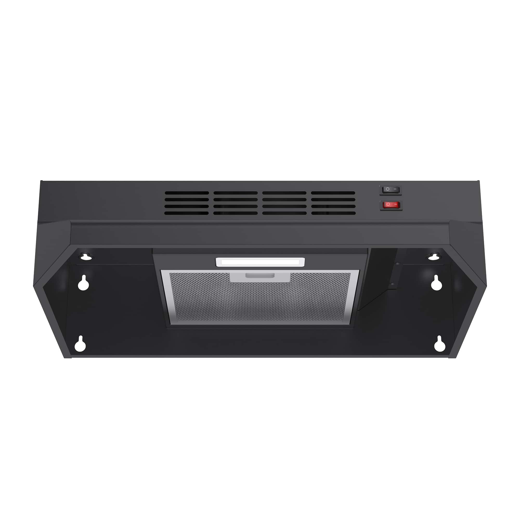 Breezary - 30 inches - Externally Vented - Under cabinet Range Hood - Black