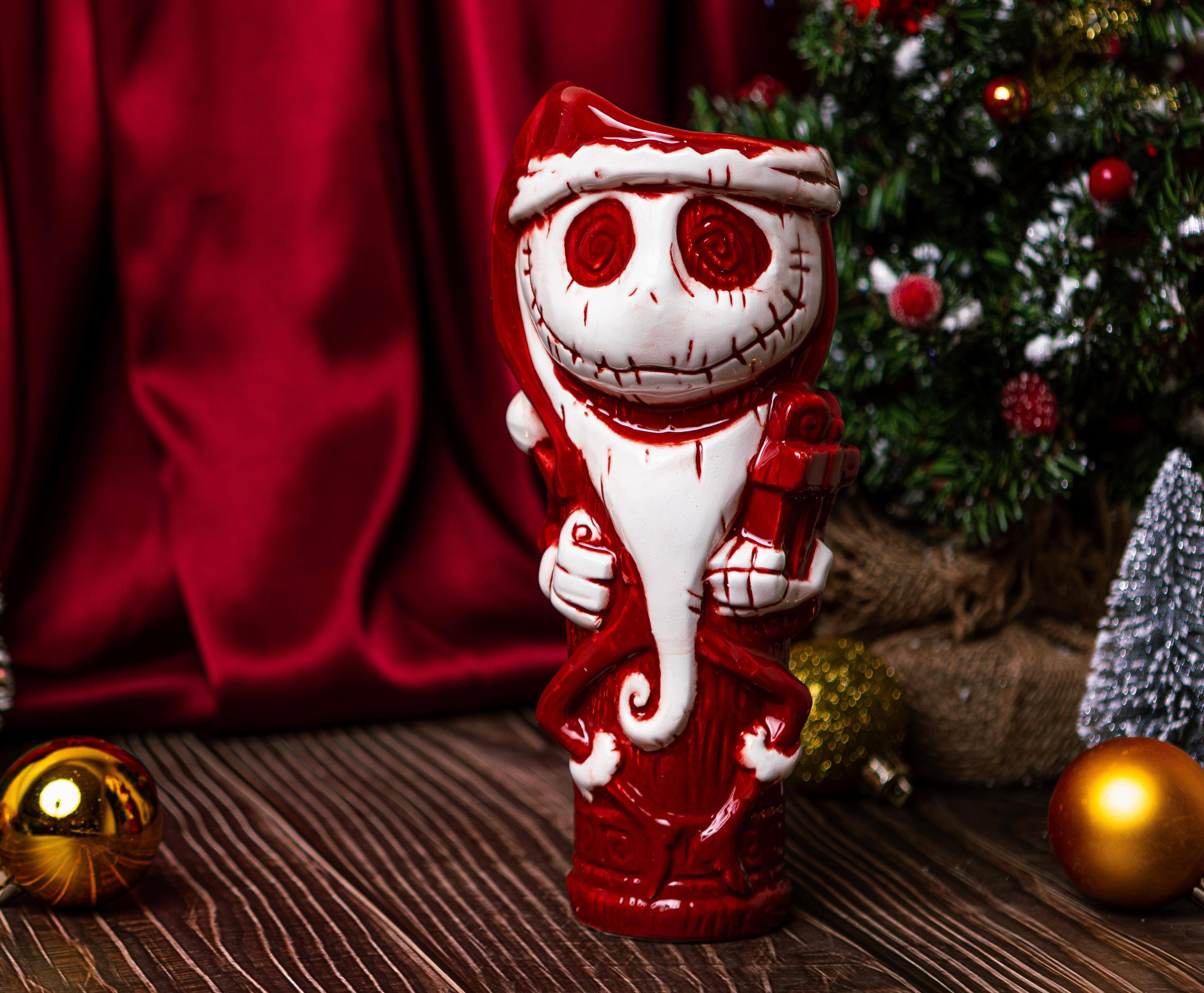 Alt View 1. Disney - Geeki Tikis Disney The Nightmare Before Christmas Santa Jack Ceramic Mug - Red.