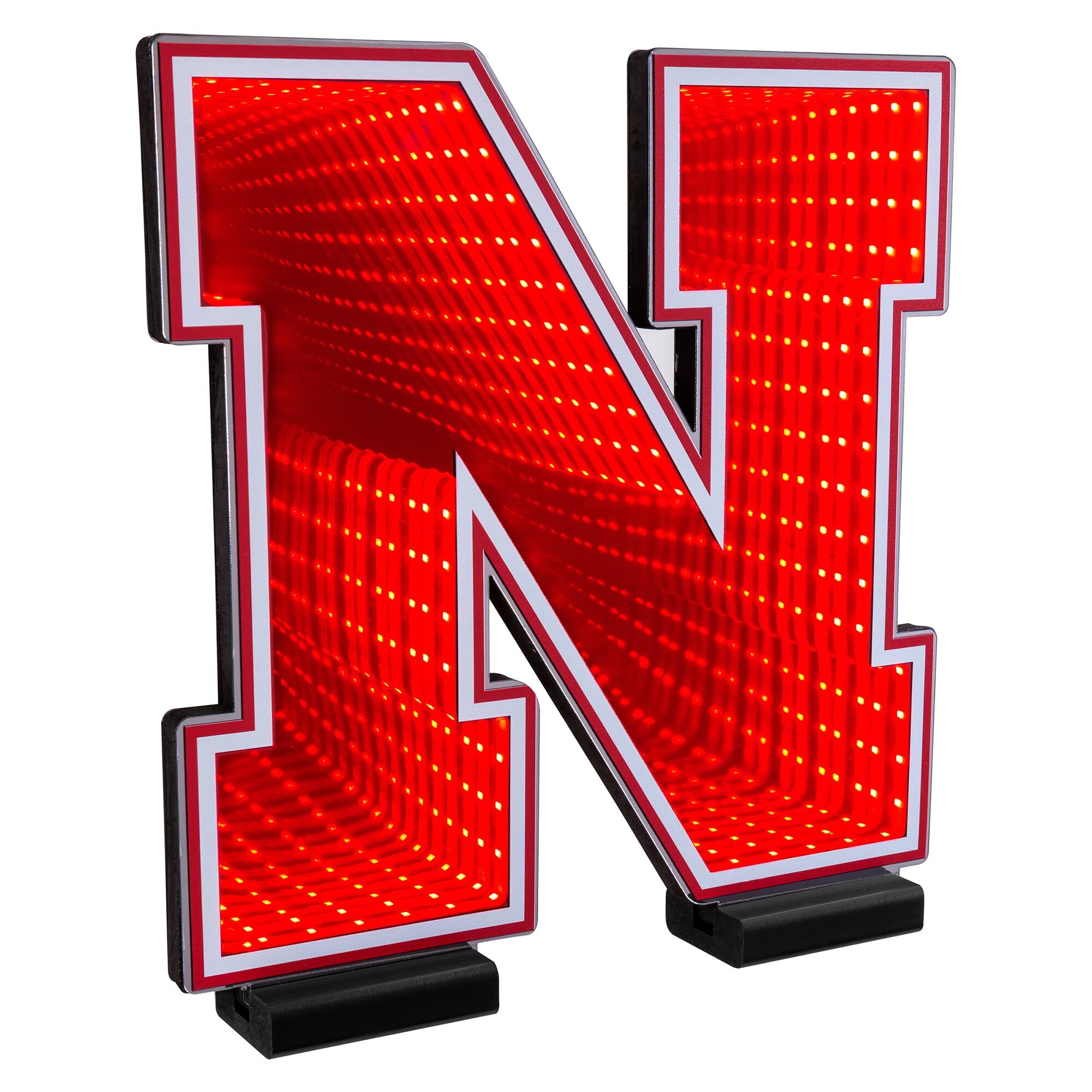 Front. Sporticulture - Nebraska Huskers LED Infinity Logo Light - Red.