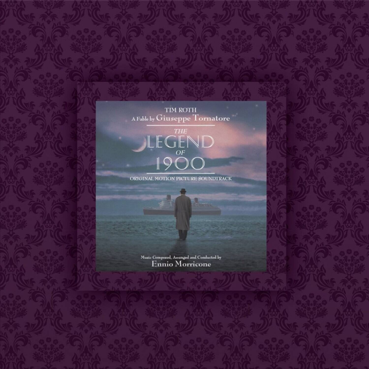 TIM ROTH  
A Fable by Giuseppe Tornatore  
THE LEGEND OF 1900  
ORIGINAL MOTION PICTURE SOUNDTRACK  

Music Composed, Arranged and Conducted by  
Ennio Morricone