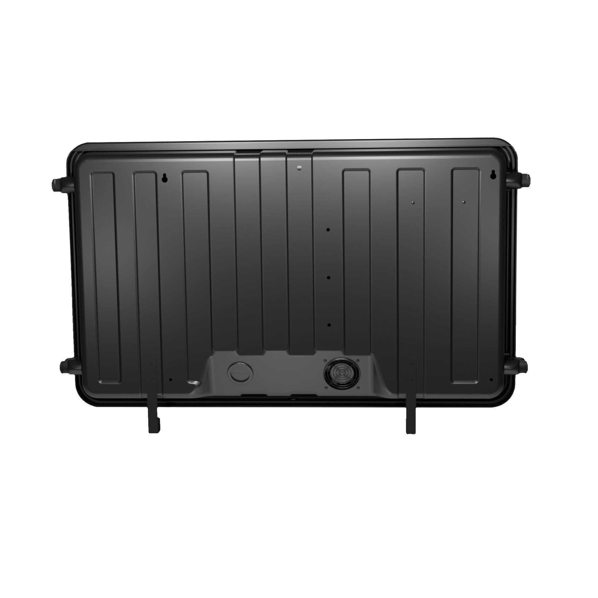 Alt View 11. Storm Shell - Deluxe Weatherproof 44”  Outdoor TV Enclosure with Full Motion TV Mount Included - Black.